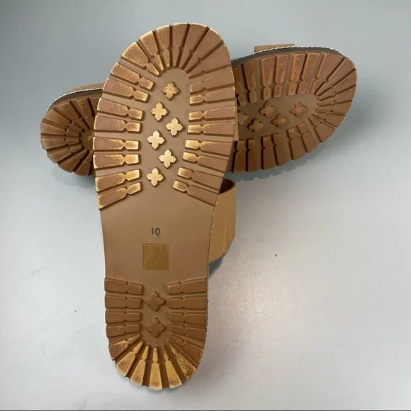 Madewell The Charley Double-Strap Slide Sandal in Desert Camel - Picture 10 of 10